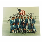 1991 Ryder Cup War at The Shore Team USA & Captain Signed Photo JSA ALOA