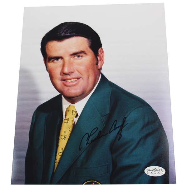 Charles Coody Signed Green Jacket Pose 8x10 Photo JSA