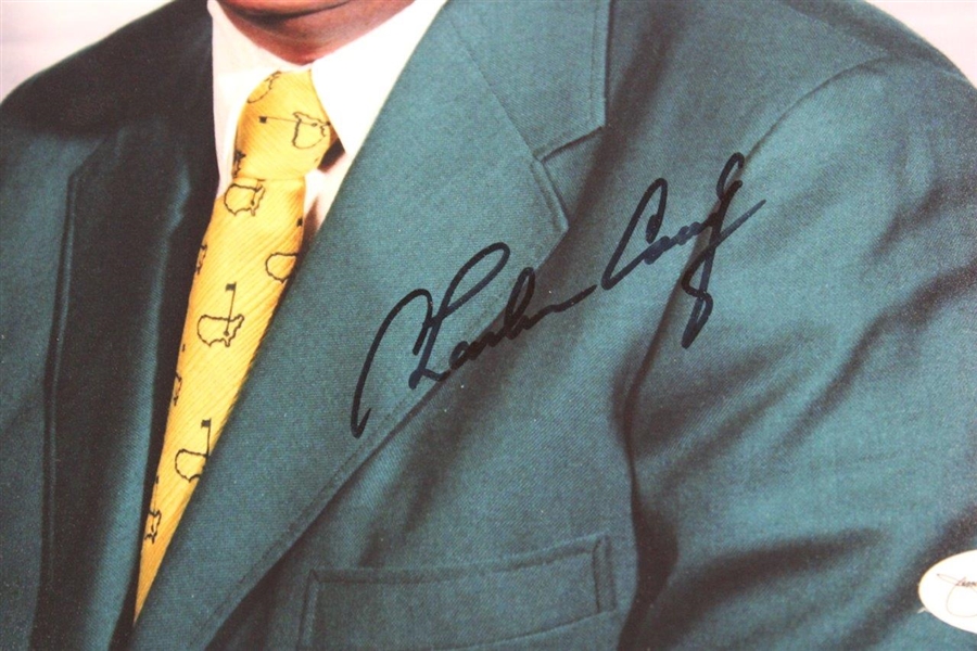 Charles Coody Signed Green Jacket Pose 8x10 Photo JSA