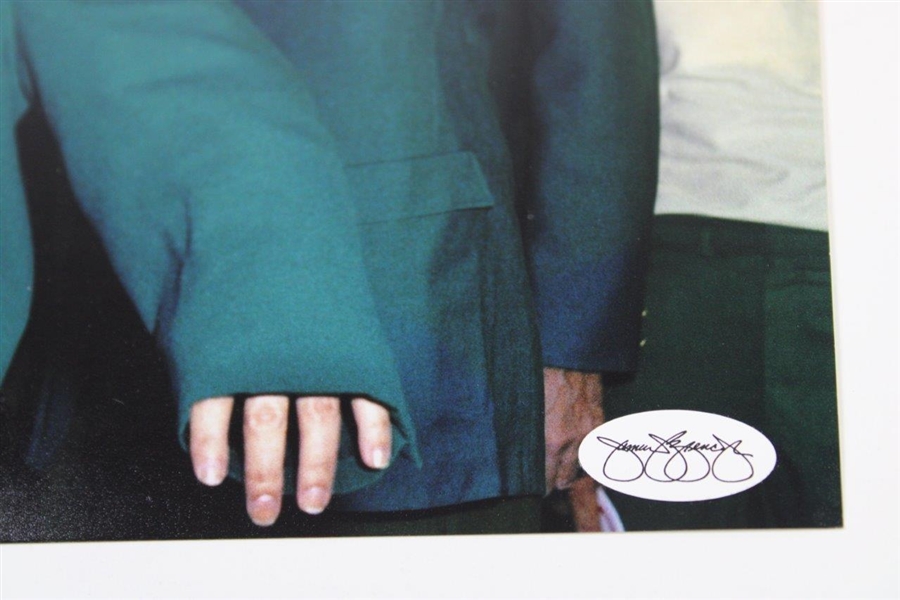 Billy Casper Signed Receiving Green Jacket 8x10 Photo JSA