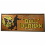 Early 1900’s Bull Durham Tobacco Co. Golf Advertising Sign - Large Version Framed