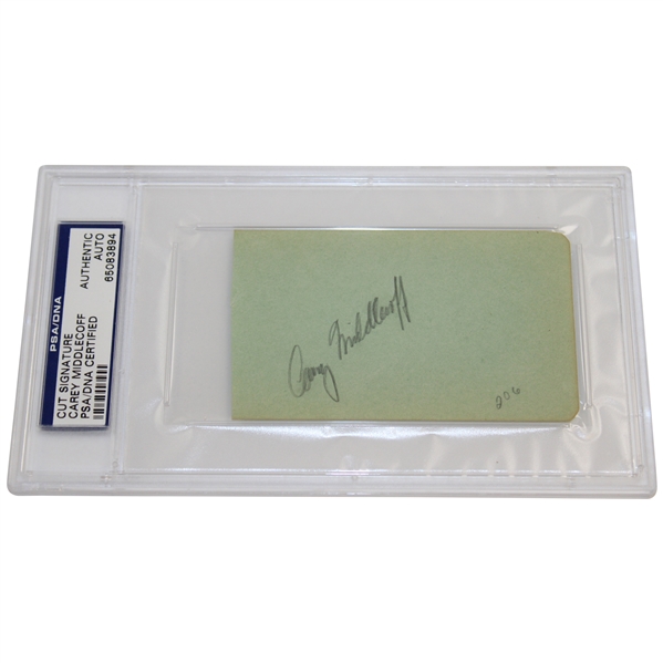 Carry Middlecoff Signed 3x5 Card PSA/DNA Authentic Auto #65083894