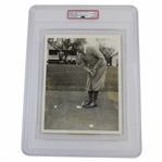 Bobby Jones 1937 Type 1 Original News Putting at The Masters Service Photo PSA #84849459