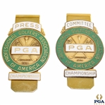 1964 PGA Championship at Columbus Country Club Committee & Press Money Clips/Badges