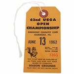 1962 US Open at Oakmont Ticket #3365 - Nicklaus First Win
