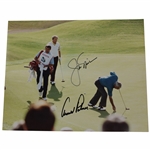 Arnold Palmer & Jack Nicklaus Signed 1986 Skins Game Photo JSA ALOA