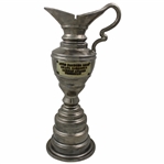 20th Anniv. of Arnold Palmers 1961 OPEN Win Miniature Claret Jug with Identifying Plaque