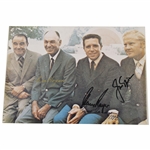 Grand Slam Winners Sarazen, Hogan, Player, & Nicklaus Signed 8x10 Photo JSA ALOA
