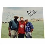 Michael Jordan & Arnold Palmer Dual Signed 11x14 Photo - Personalized JSA ALOA