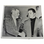Bobby Jones & Gary Player 1961 Masters Wire Photo After Win