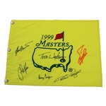 Watson, Crenshaw, Casper, Langer, Zoeller & Lyle Signed 1999 Masters Flag JSA ALOA