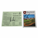 Gary Player Signed Muirfield & Carnoustie Scorecard JSA ALOA