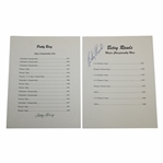 Patty Berg & Betsy Rawls Signed List of Majors Won Sheet JSA ALOA