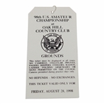 1998 US Amateur Championship at Oak Hill CC Friday Ticket