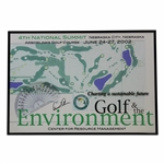 Arnold Palmer Signed 2002 National Summit at Arbor Links GC Map - Framed JSA ALOA