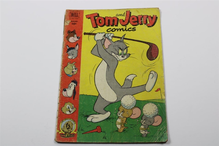 Five (5) 1950’s Golf Themed Comic Books - Little Lulu, Tom & Jerry & others