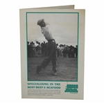 Vintage The Green Jacket Restaurant Menu w/Ben Hogan on Cover