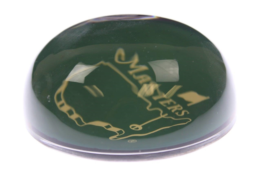 Masters Tournament Logo Glass Paperweight
