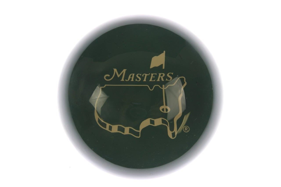 Masters Tournament Logo Glass Paperweight