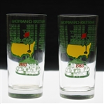 Two (2) 1983 Masters Tournament Commemorative Drinking Glasses