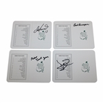 Dan Marino, David Duval, Robert Trent Jonesn & Paul Runyan Signed Augusta Scorecards JSA ALOA