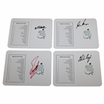 Charles Coody, Gary Player, Fuzzy Zoeller & Art Wall Signed Augusta Scorecards JSA ALOA
