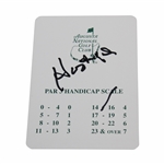 Hootie Chairman Signed Par 3 Course Augusta National Golf Club Scorecard JSA ALOA