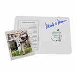 Mark O Meara Signed Augusta Scorecard with Signed Golf Card JSA ALOA