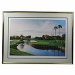 TPC at Sawgrass The 16th and 17th Holes Ltd Ed Print by Manocchia 210/950 - Framed