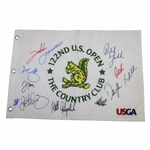 Champ Fitzpatrick & Major Champs Signed 2022 US Open Embroidered Flag JSA ALOA