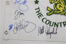 Champ Fitzpatrick & Major Champs Signed 2022 US Open Embroidered Flag JSA ALOA