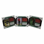 Three (3) Tiger Woods "Slam Collection" Upper Deck Authenticated Displays in Original Package