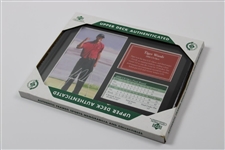 Three (3) Tiger Woods Slam Collection Upper Deck Authenticated Displays in Original Package