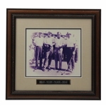 Hogan, Nelson, Palmer & Snead B&W Presentation Photo - Framed 