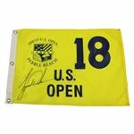 Tiger Woods Signed 2000 US OPEN at Pebble Beach Screen Flag JSA ALOA