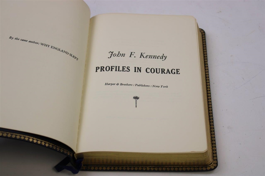 John F. Kennedy: Profiles In Courage' Inaugural Edition Book by JFK