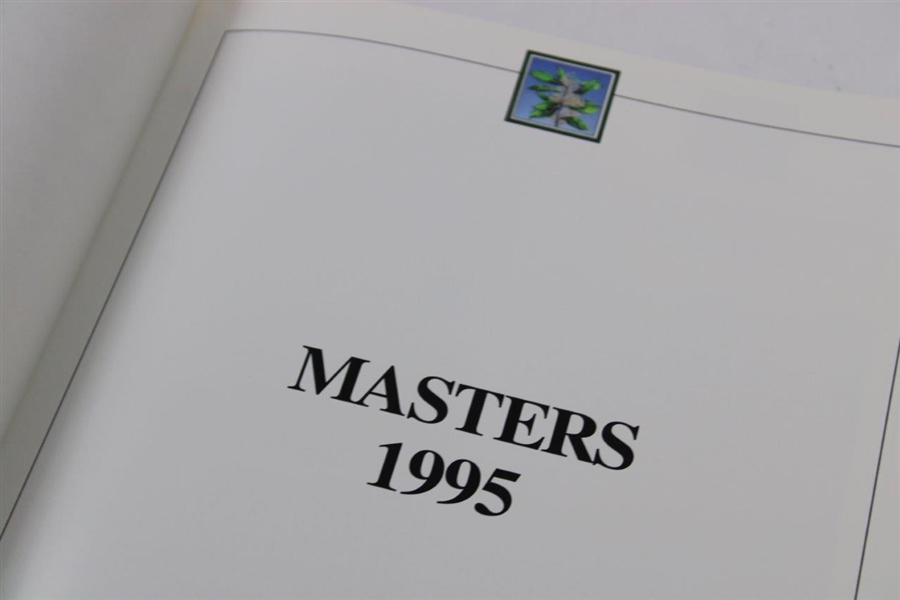1990, 1991, 1992, 1994, 1995, & 1996 Masters Tournament Green Annual Books