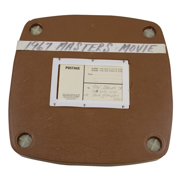 Gay Brewer's Winning Year 1967 Masters Movie Film In Plastic Case