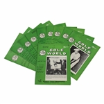 Ten (10) Various Golf World Magazines - 1952-1953 - Belonged to Mark McCormick