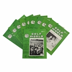 Ten (10) Various Golf World Magazines - 1953-1954 - Belonged to Mark McCormick