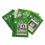 Ten (10) Various Golf World Magazines - 1952-1954 - Belonged to Mark McCormick