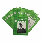 Ten (10) Various Golf World Magazines - 1952-1954 - Belonged to Mark McCormick