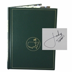 Jordan Spieth Signed 2015 Masters Tournament Green Annual Book JSA ALOA