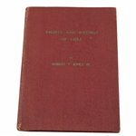 1935 Rights And Wrongs of Golf by Bobby Jones