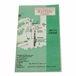 1986 Masters Tournament Spectator Guide - Jack Nicklaus 6th Masters Victory