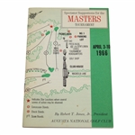 1966 Masters Tournament Spectator Guide - Jack Nicklaus Winner