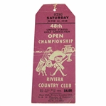 1948 US Open at Riviera Final Rd Ticket #0790 - Ben Hogans First US Open Win