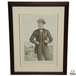 Fashion Plate 485 - Two Button Long Lapel English Suit Illustration
