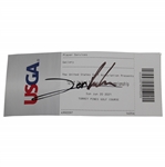 Champion Jon Rahm Signed 2021 US Open at Torrey Pines Sunday Gallery Ticket JSA ALOA