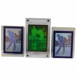 Arnold Palmer Hologram Golf Card with Two (2) Ben Hogan Hologram Golf Cards